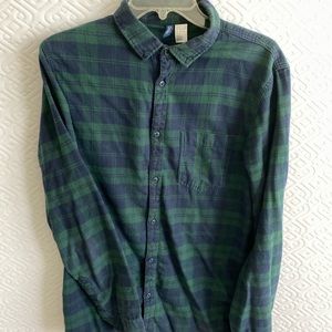 Forever 21 Green Flannel